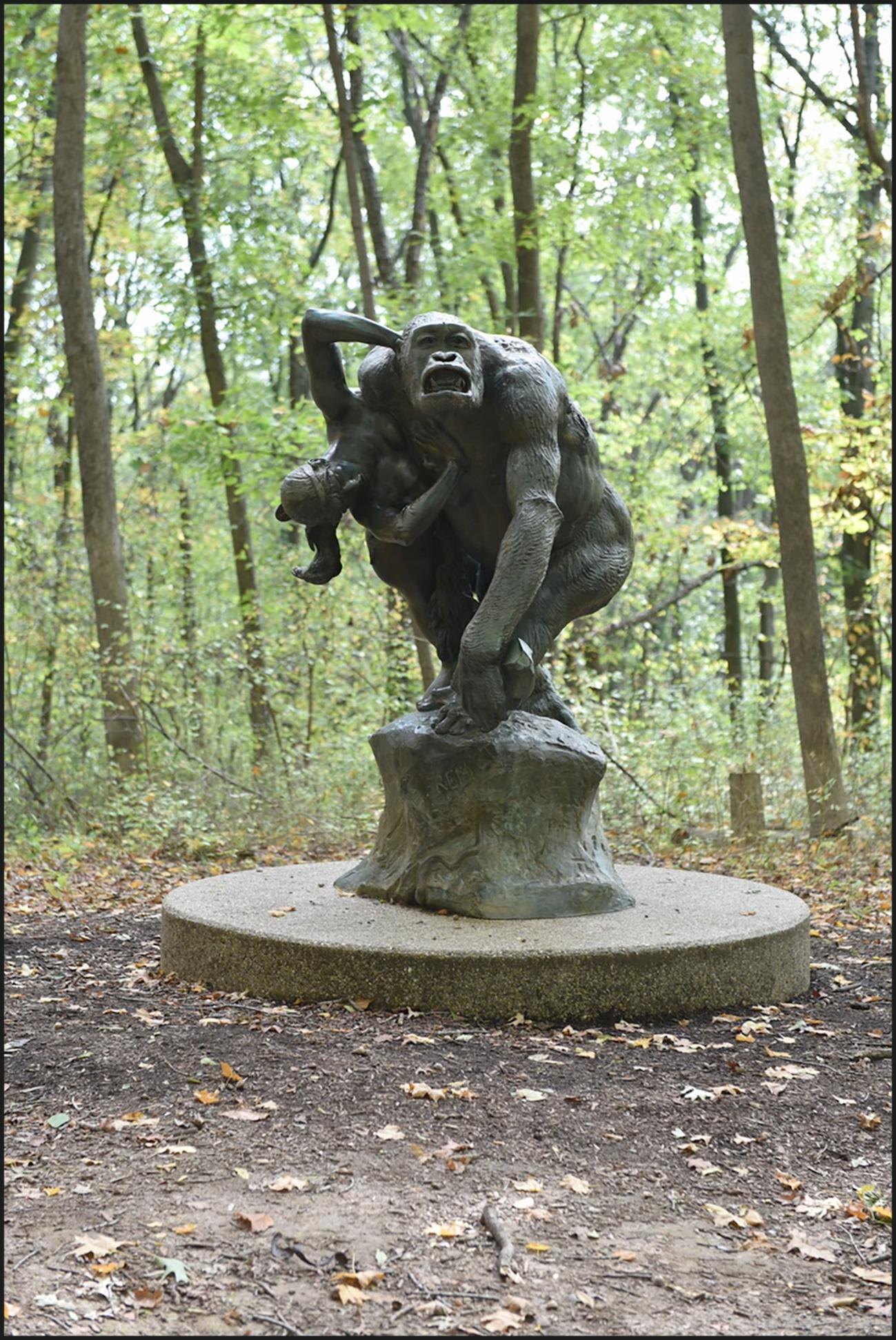 A statue in the woods
Description automatically generated with medium confidence