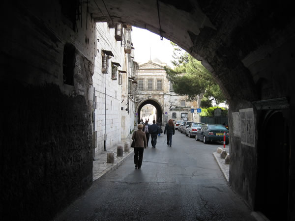 The road to the Armenian Patriarchate